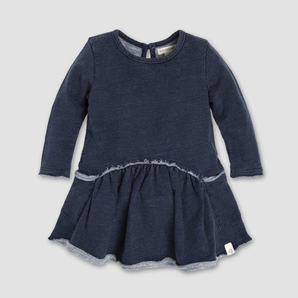 Burt's Bees Baby Matching Sets Burts Bees Denim French Terry Dress